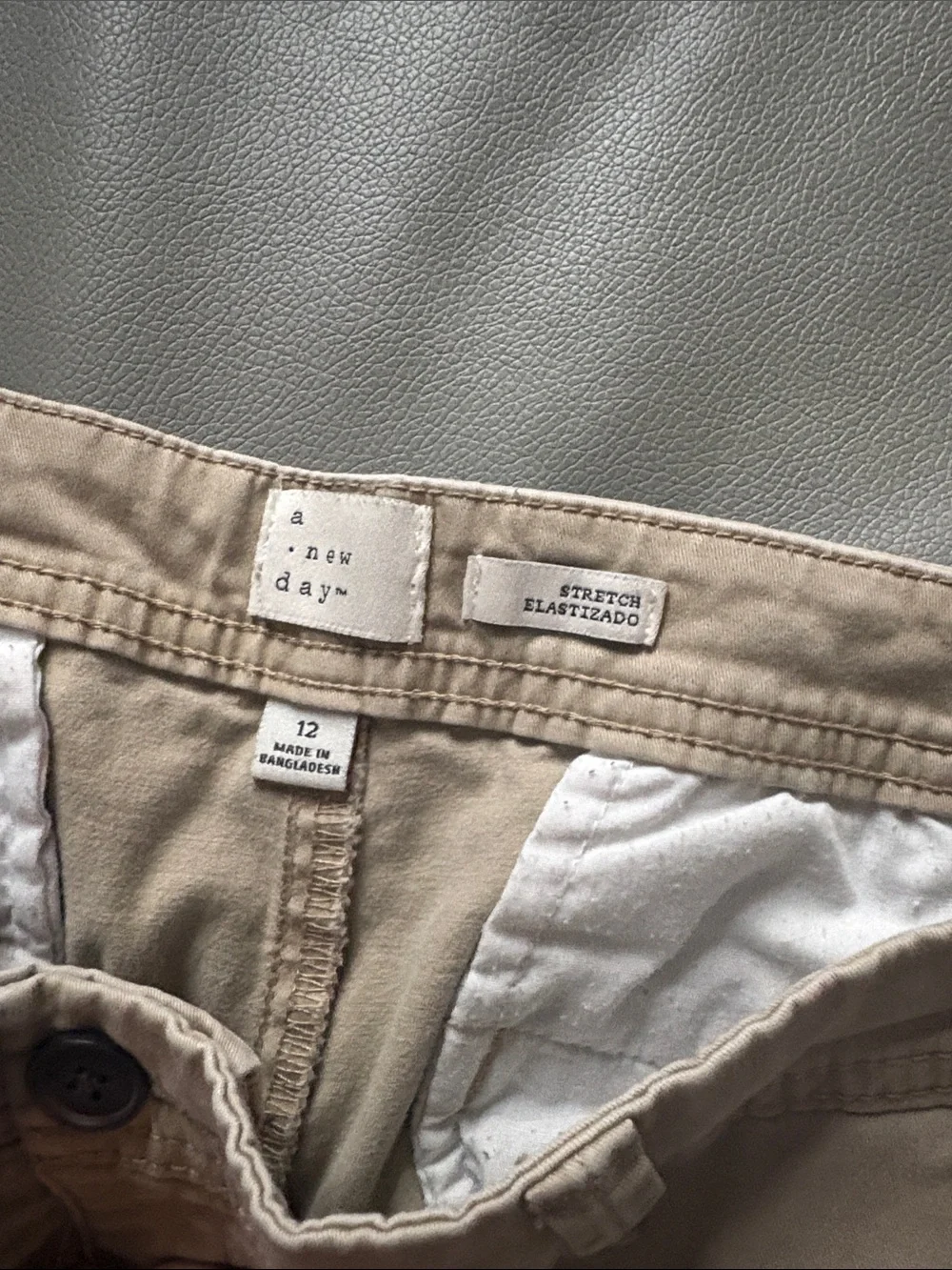 Women’s a new day Light Beige stretch elastizado Pants, 12